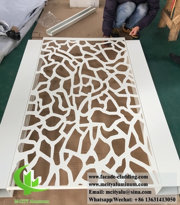 Dekorative Metallschirm Aluminiumschirm für Gartenzaun mit Laserschnitt Design
