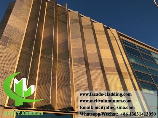 Aluminiumplatten für Wandverkleidungen mit Metallschirmperforation