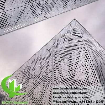 Perforierende Metallflächen für die Wand für die Außendekoration von Metallfassaden