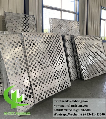 Perforierter Metallschirm aus Aluminiumblech für die Fassadenverkleidung von Gebäuden mit einer Dicke von 3 mm