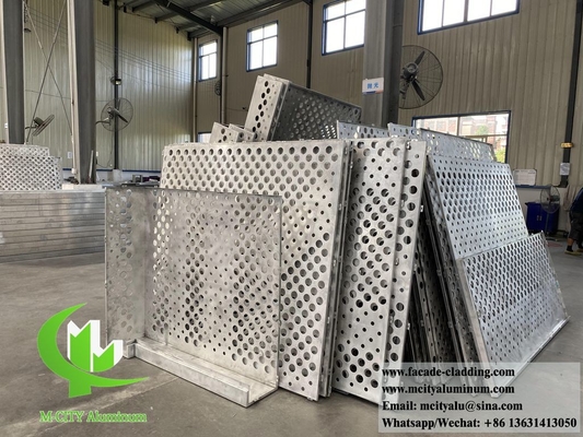 Perforierte Aluminiumverkleidung, Fassadenplatte 3 mm Dicke 1 m x 2 m, gefaltet