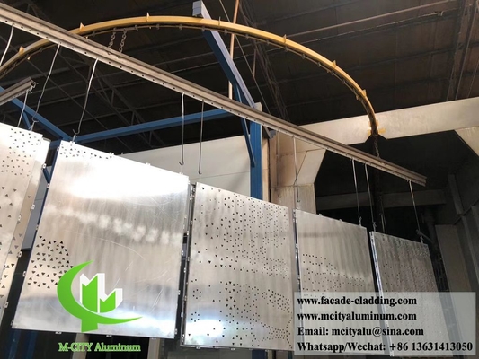 Metallfassade, Aluminiumverkleidung, Dekorationsbildschirm mit Pulverbeschichtung