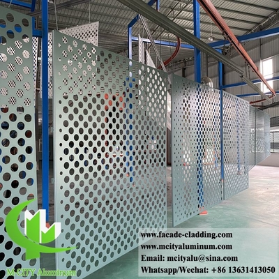 Architektonische Metallperforationen, Aluminiumfassaden, langlebige PVDF-Beschichtung
