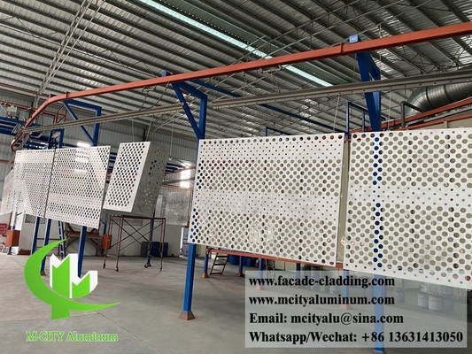 Architektonische Metallperforationen, Aluminiumfassaden, langlebige PVDF-Beschichtung