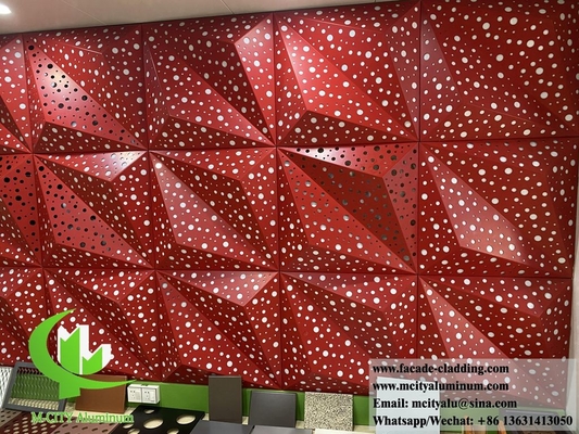 3D-Metallfassaden-Design Aluminiumfolie für Innen- und Außenwandverkleidung