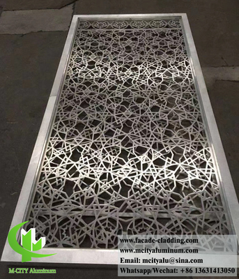 Metallbildschirm Aluminiumbildschirm mit Laserschnitt 10mm 8mm 6mm