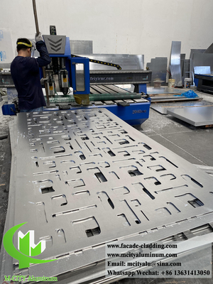 Außenplatten aus Metall, Aluminiumfassaden, CNC-Schneidsystem, dekorative Muster, spezielle Metallbleche