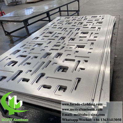 Perforierter Metallschirm, Aluminiumverkleidete Fassade, Massivplatten, Metallblech mit dekorativen Mustern