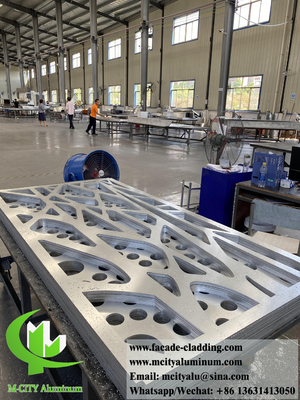 Laserschnitt Metallschirm Aluminiumfassaden für Wandverkleidung Gartenzaun anti-Rost wasserdicht