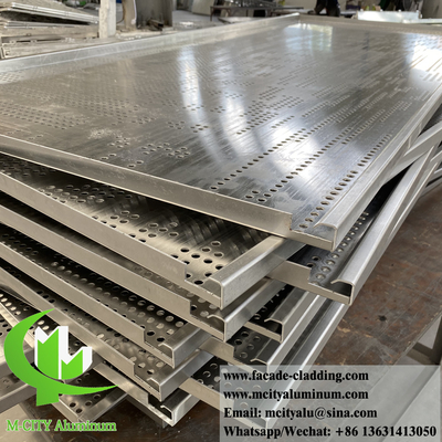 Perforierter Metallschirm, Aluminiumverkleidete Fassade, Massivplatten, Metallblech mit dekorativen Mustern