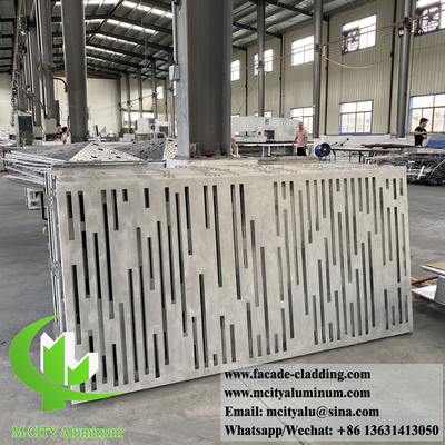 Lasergeschnittenes dekoratives Metallbildschirm Aluminiummaterial 2 mm Dicke 1m x 2m