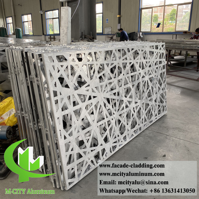 Aluminium-Dekorationsblech mit Hohlmustern für Gebäudewandverkleidung, Außen- und Innendekoration