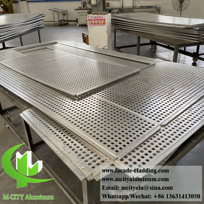 Perforierter Metallschirm, Aluminiumverkleidete Fassade, Massivplatten, Metallblech mit dekorativen Mustern