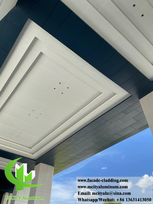 Architektonische Metallfassade Verkleidung Blatt Holz Getreide Farbe AC Louver Panel Für Sonnenschatten
