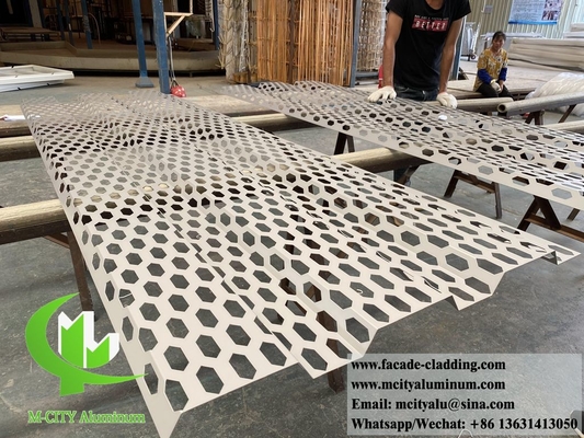 Perforierbare Aluminiumflächen für die Wandfassade von Gebäuden