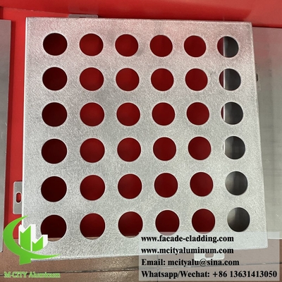 Rundlöcher Perforationsdesign Aluminiumfassade Metallwandverkleidung System