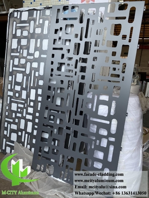 Laserschnittplatten Metallbildschirm Aluminiumplatten für Gebäudekoration 3 mm rostfeste