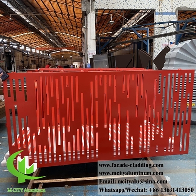 Lasergeschnittene Platte Metallbildschirm Aluminiumblech mit dekorativen Mustern für Gebäude Wandverkleidung Dekoration Gartenzaun