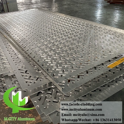 Individuelles System für Aluminium-Fassaden mit Perforationsdekorationen