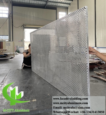 Dekorative Aluminiumschirm-Metall-Fassadenplatten mit Perforationsmuster-Laser-Schnitt