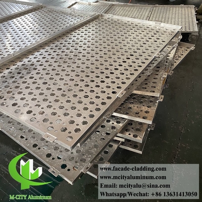 Rundlöcher Perforationsdesign Aluminiumfassade Metallwandverkleidung System