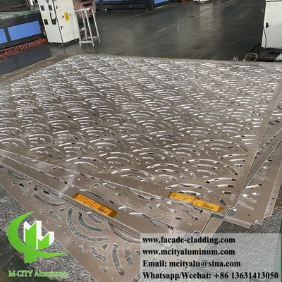Rundlöcher Perforationsdesign Aluminiumfassade Metallwandverkleidung System