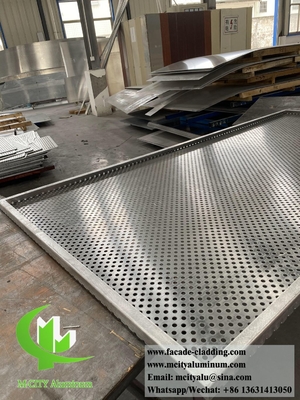Perforierte Metallfassaden Aluminium Wandverkleidung Dekoration 3mm PVDF PPG Beschichtung