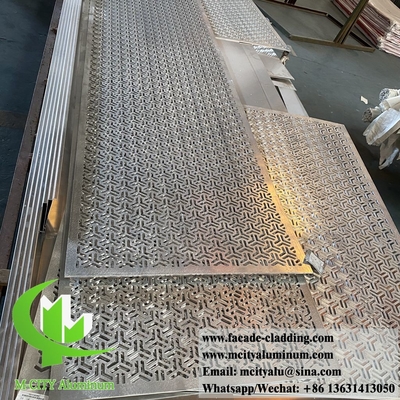 Perforierte Metallplatten Aluminiumdeckendekoration mit LED-Beleuchtung