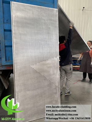 3D-Metallbeschichtung Aluminiumplatten Metallfassaden-System Außendekoration