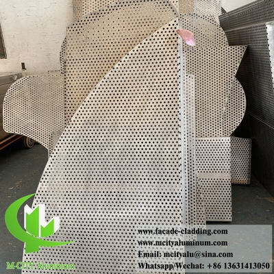 Individuelles System für Aluminium-Fassaden mit Perforationsdekorationen