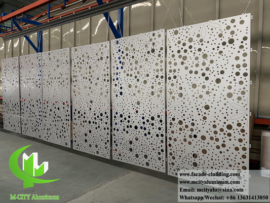 Perforierte Aluminiumfassaden, Platten, Metallverkleidung, Dekorationsbildschirm