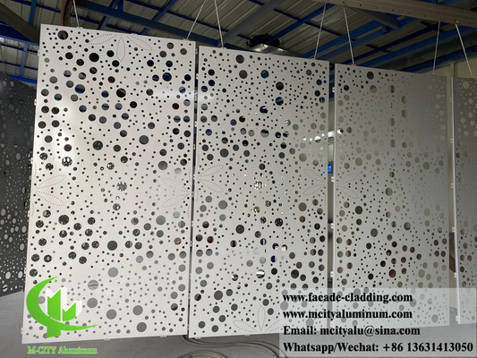Perforierte Aluminiumfassaden, Platten, Metallverkleidung, Dekorationsbildschirm