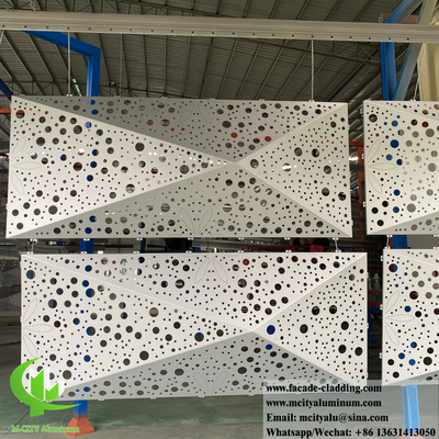 Foshan Lasergeschnitt Metallfassadenplatten mit hohlen Dekorationsmustern für Gebäudewandverkleidungen