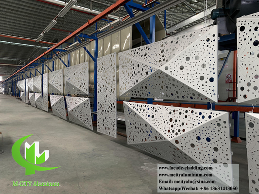 3D-Form Aluminiumfassaden Metallwandverkleidung für Gebäudefassaden