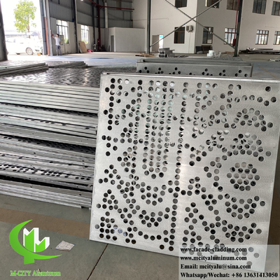 Foshan Lasergeschnitt Metallfassadenplatten mit hohlen Dekorationsmustern für Gebäudewandverkleidungen
