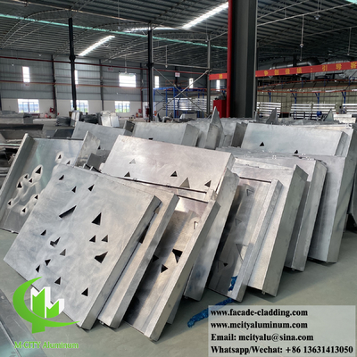 Foshan Lasergeschnitt Metallfassadenplatten mit hohlen Dekorationsmustern für Gebäudewandverkleidungen