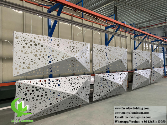 3D-Form Aluminiumfassaden Metallwandverkleidung für Gebäudefassaden