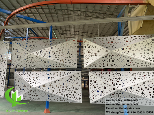 3D-Form Aluminiumfassaden Metallwandverkleidung für Gebäudefassaden