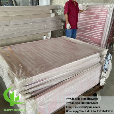 Perforierte Metalldecken-Aluminiumplatten für Gebäudedekoration weiße Farbe