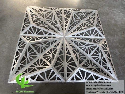 Lasergeschnittenes Dekorationsmuster 3D-Design Metallfassadensystem Aluminiumblech mit Hohlmustern