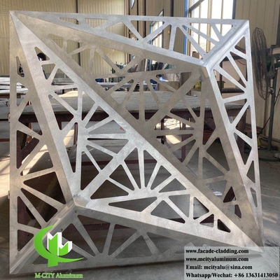 Feste Aluminiumverkleidung mit Perforationsmustern, alle Durchmesser können mit PVDF-Farbe durchbohrt werden