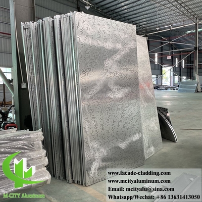 Feste Aluminiumverkleidung mit Perforationsmustern, alle Durchmesser können mit PVDF-Farbe durchbohrt werden