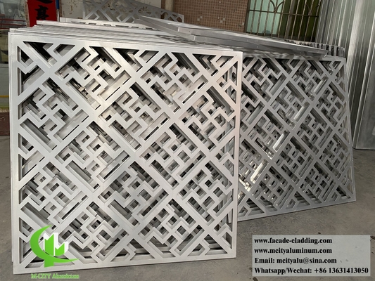 Laserschnitt Metallbildschirm Aluminiumplatten chinesischer Stil traditionelles Design Hohlmuster für Dekoration