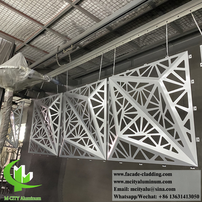 3D-Form Metallverkleidung Paneele Aluminiumbildschirm PVDF Malerei 1220x1220mm Größe maßgeschneidert