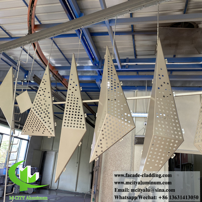 3D-Fassadenverkleidungssystem aus Aluminiummetallmaterial, rostfester Pulver mit einer Dicke von 3 mm