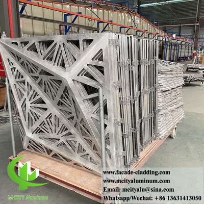3D-Fassadenverkleidungssystem aus Aluminiummetallmaterial, rostfester Pulver mit einer Dicke von 3 mm
