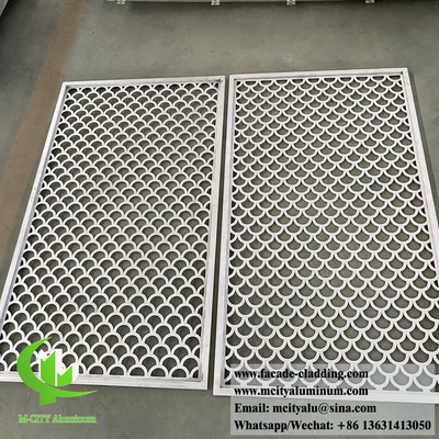 Lasergeschnittene Aluminiumplatten für Fensternetze und Wandverkleidungen