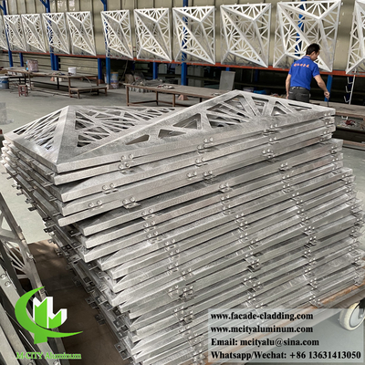 3D-Fassadenverkleidungssystem aus Aluminiummetallmaterial, rostfester Pulver mit einer Dicke von 3 mm
