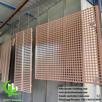 3D-Fassadenverkleidungssystem aus Aluminiummetallmaterial, rostfester Pulver mit einer Dicke von 3 mm