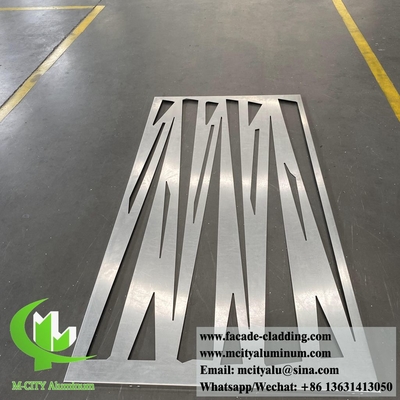 Architektonische Metallwandverkleidung Massiv-Aluminiumblech mit Mustern für Gebäude Außen-Innenarchitektur